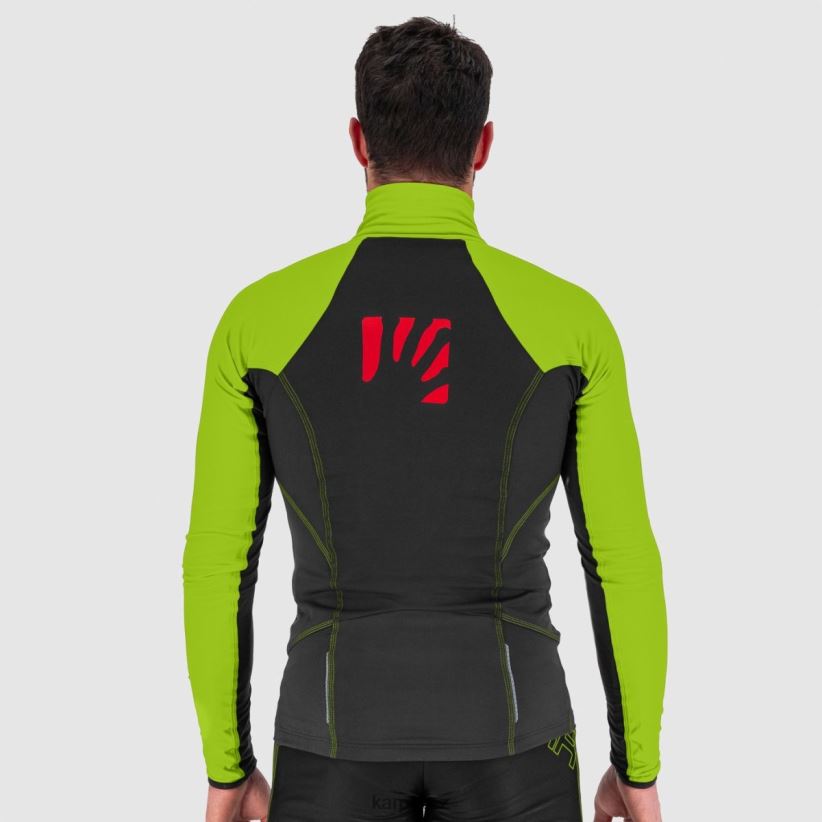 alagna lite bunda muži Karpos černá/limetkově zelená bunda| T6XZZH131