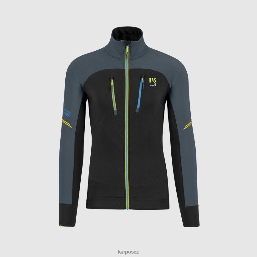 bunda alagna evo muži Karpos černá/tmavá břidlice bunda| T6XZZH137