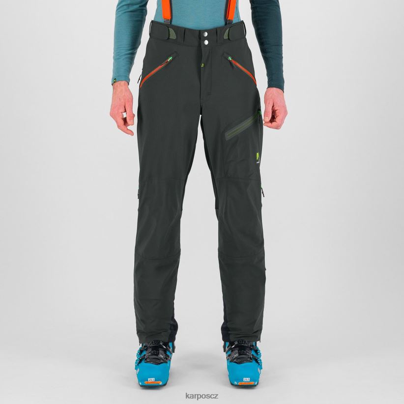 kalhoty schiara evo muži Karpos černá/oranžová kalhoty| T6XZZH457