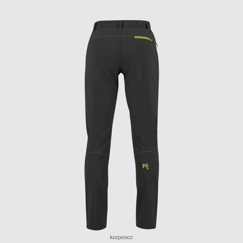 lehké kalhoty ramezza muži Karpos černá/jasmínově zelená kalhoty| T6XZZH526