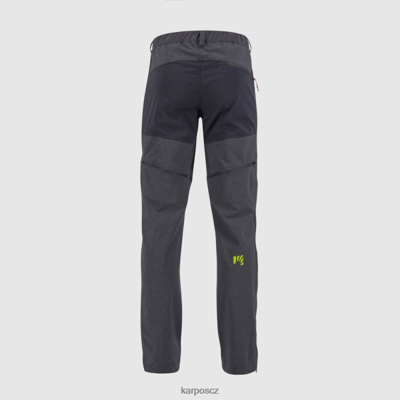 santa croce kalhoty na zip muži Karpos černá/jasmínově zelená kalhoty| T6XZZH523