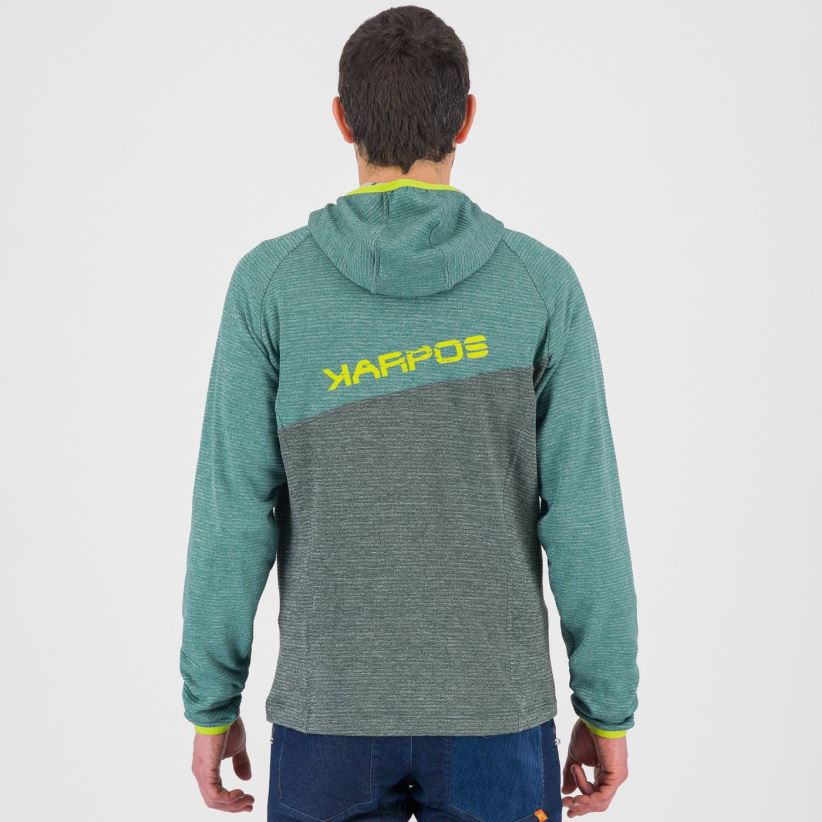 camoscio mikina s kapucí na zip muži Karpos les/severní Atlantik kapucí| T6XZZH177