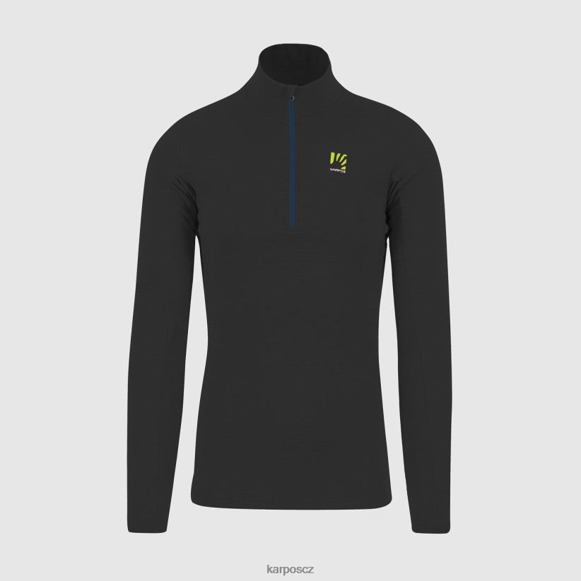 croda lehký poloviční zip muži Karpos Černá kapucí| T6XZZH279