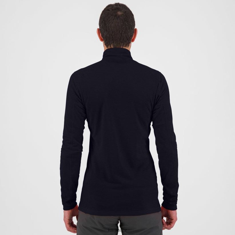 croda lehký poloviční zip muži Karpos Černá kapucí| T6XZZH279