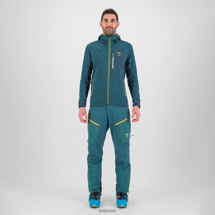 fleecová mikina s kapucí mezzodi muži Karpos balzám/les kapucí| T6XZZH204