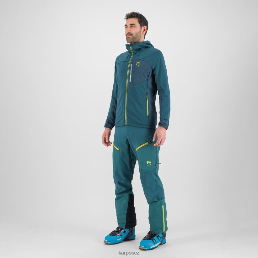 fleecová mikina s kapucí mezzodi muži Karpos balzám/les kapucí| T6XZZH204