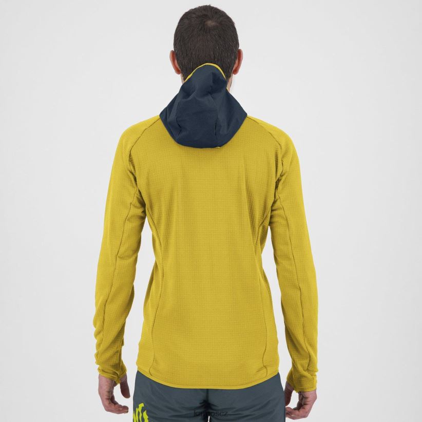 nejvyšší fleecová mikina muži Karpos síra/půlnoc kapucí| T6XZZH168