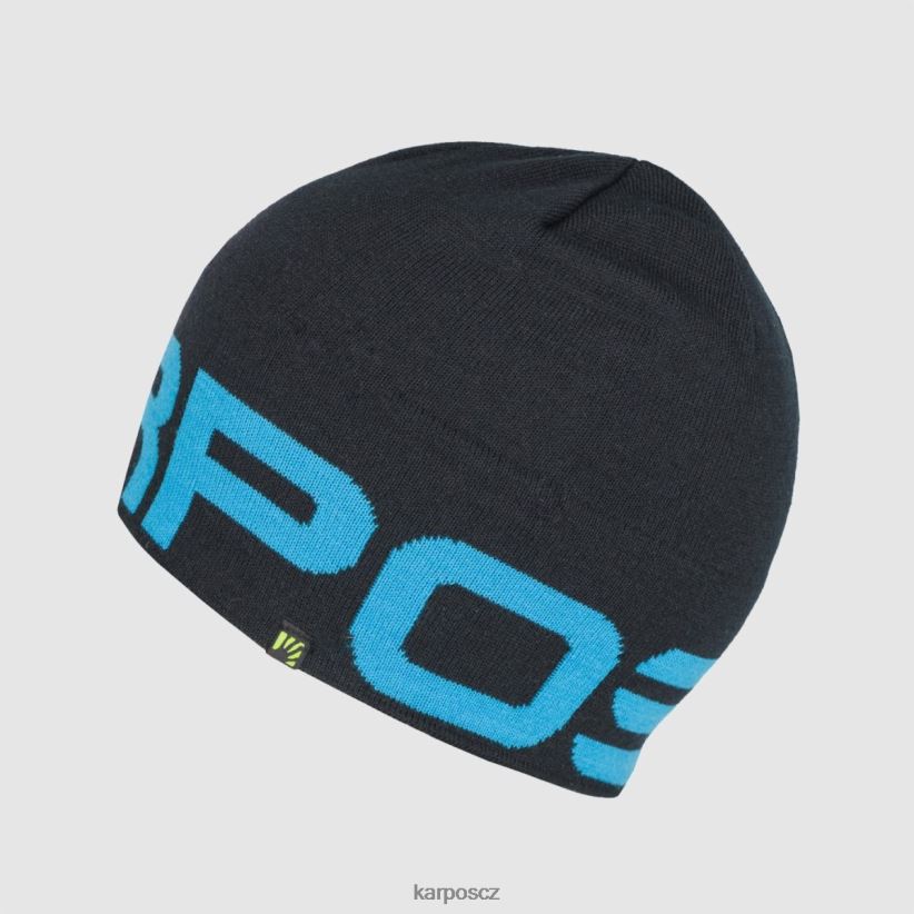 larinová čepice muži Karpos černo/modrý atol pokrývky hlavy| T6XZZH715
