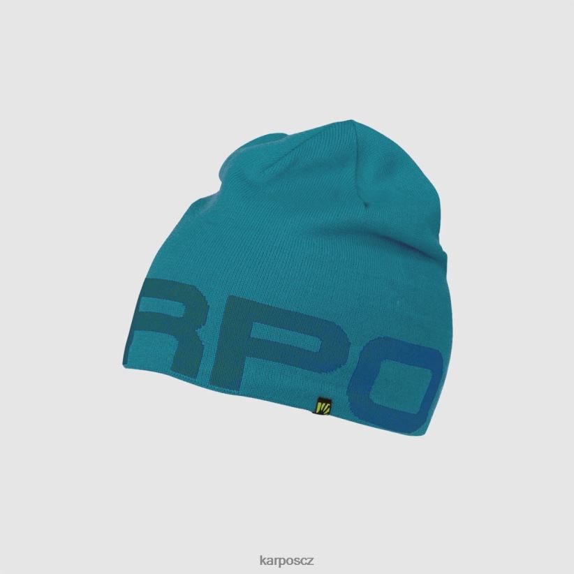 larinová čepice muži Karpos modrý drahokam/mořský přístav pokrývky hlavy| T6XZZH714