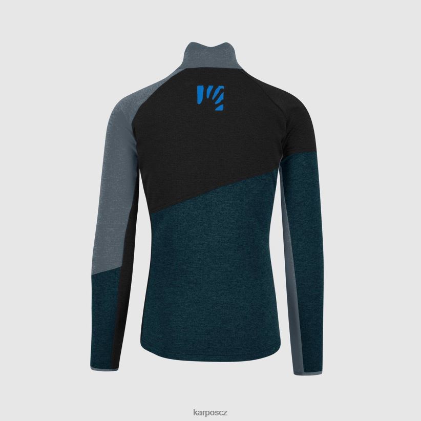 federa celorozepínací fleece muži Karpos půlnoční/černá/tmavá břidlice rouno| T6XZZH242