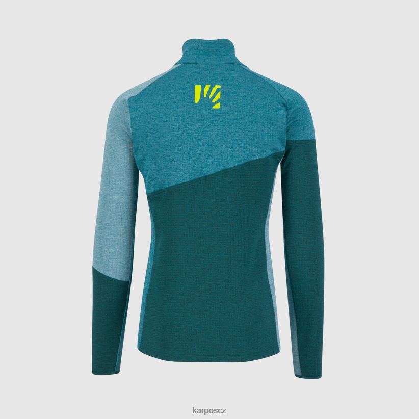 fleece federa s polovičním zipem muži Karpos les/balzám/severní Atlantik rouno| T6XZZH263