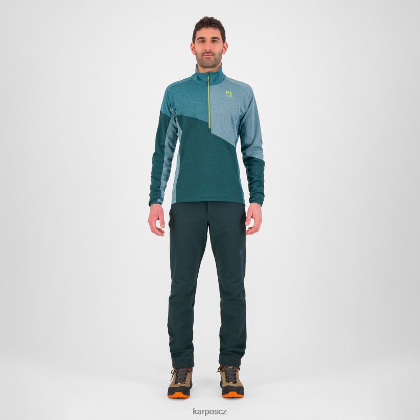 fleece federa s polovičním zipem muži Karpos les/balzám/severní Atlantik rouno| T6XZZH263