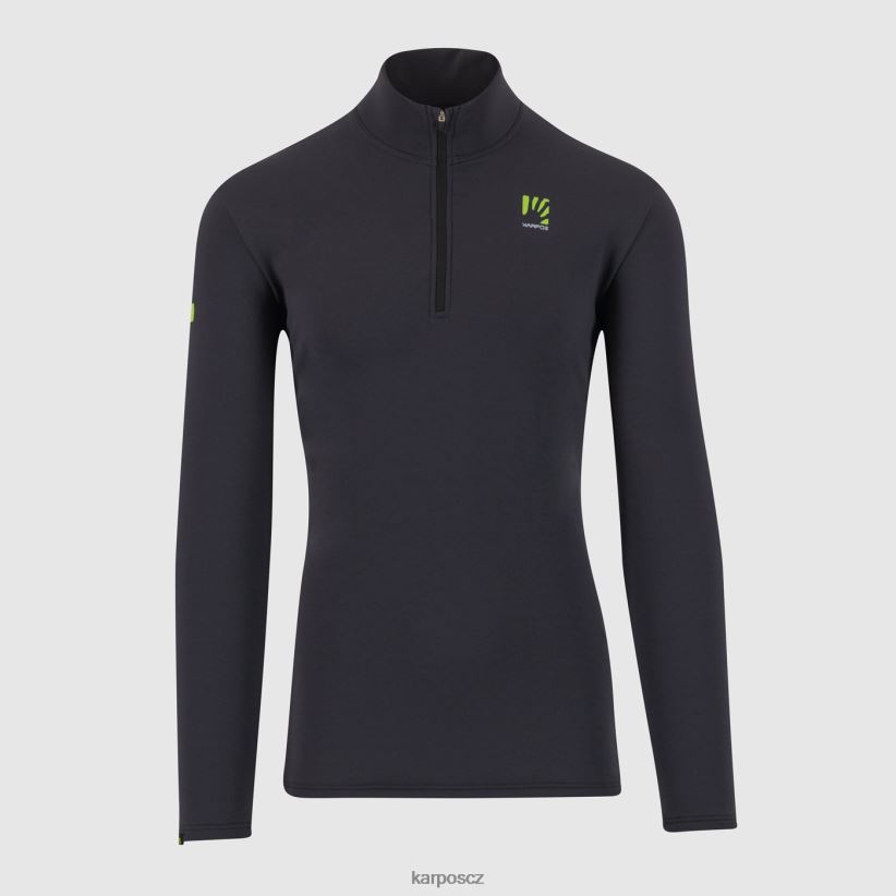 ledový fleece poloviční zip muži Karpos Černá rouno| T6XZZH269