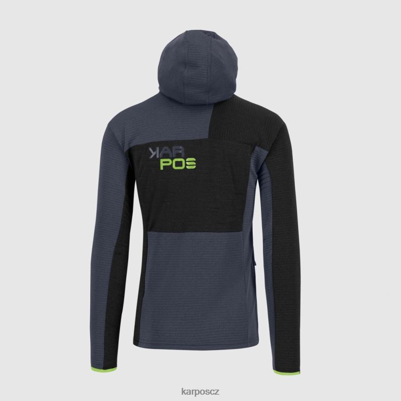 nuvolau fleece muži Karpos černá/ombre modrá/jasmínově zelená rouno| T6XZZH236