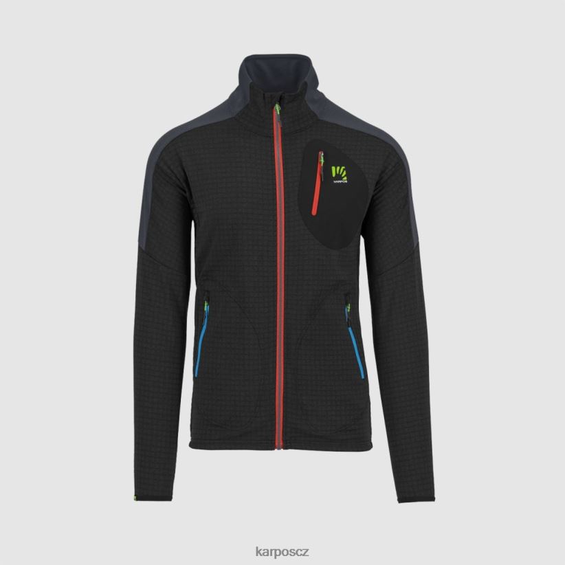 puez fleece muži Karpos černý/indický inkoust rouno| T6XZZH221