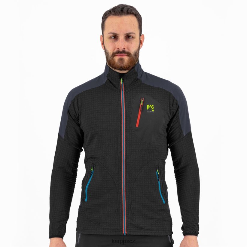 puez fleece muži Karpos černý/indický inkoust rouno| T6XZZH221
