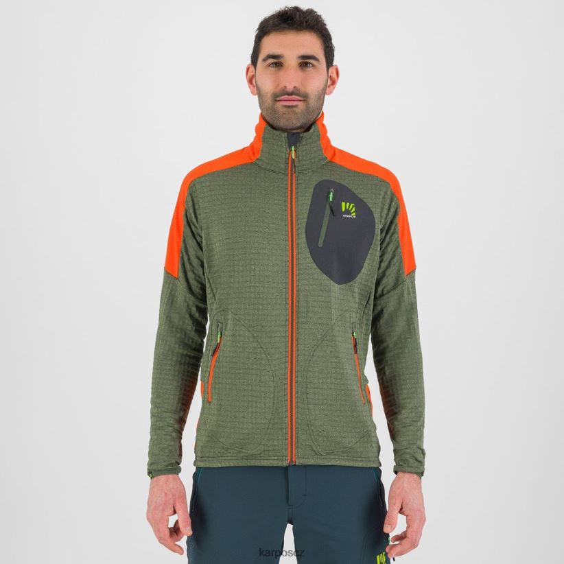puez fleece muži Karpos tymián/kořeněná oranž rouno| T6XZZH224
