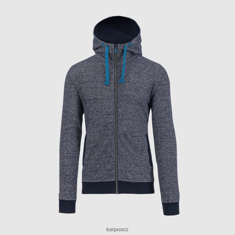 totoga konopná celorozepínací mikina s kapucí muži Karpos nebeský kapitán melange rouno| T6XZZH176