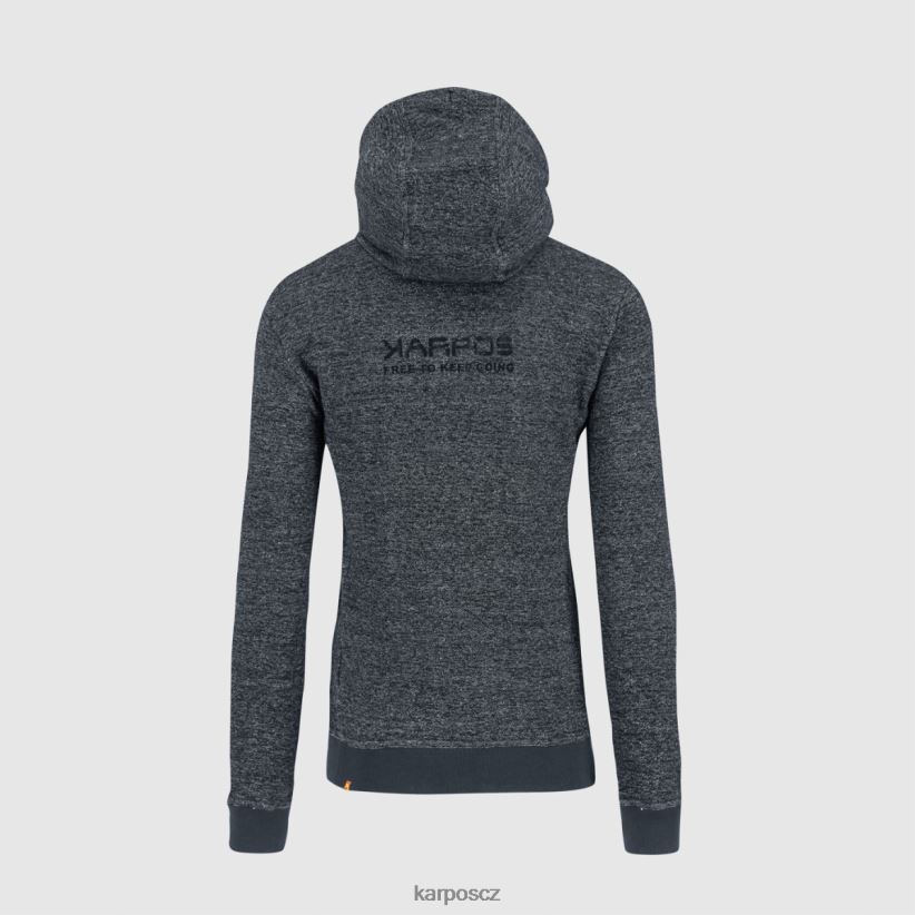 totoga konopná celorozepínací mikina s kapucí muži Karpos ombre modrá melanž rouno| T6XZZH175