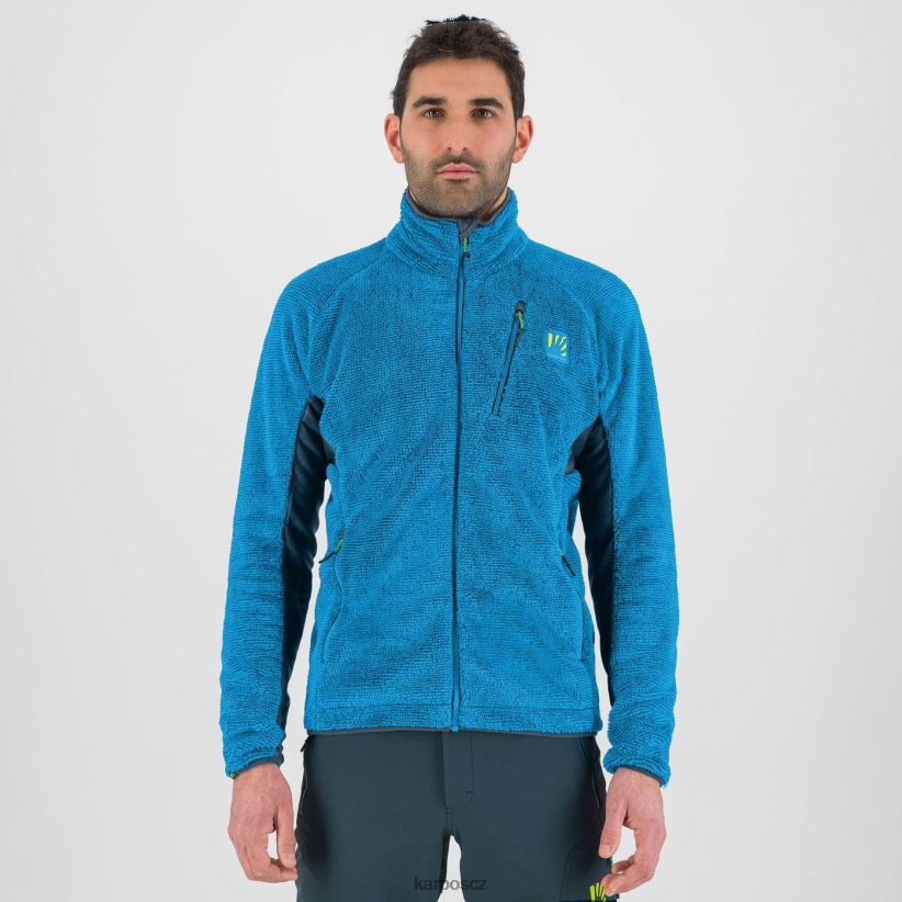 vertice fleece muži Karpos diva modrá rouno| T6XZZH197