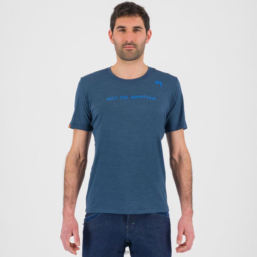 Vanoi merino tričko muži Karpos půlnoční/diva blue tričko| T6XZZH331