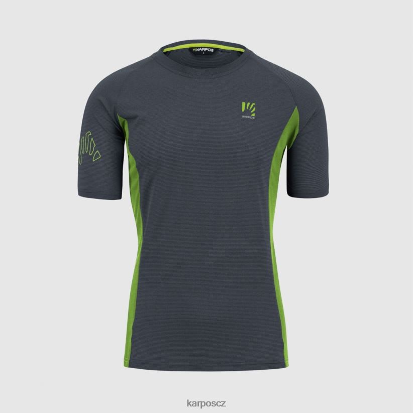 dres nuvolau muži Karpos ombre modrá/jasmínově zelená tričko| T6XZZH370