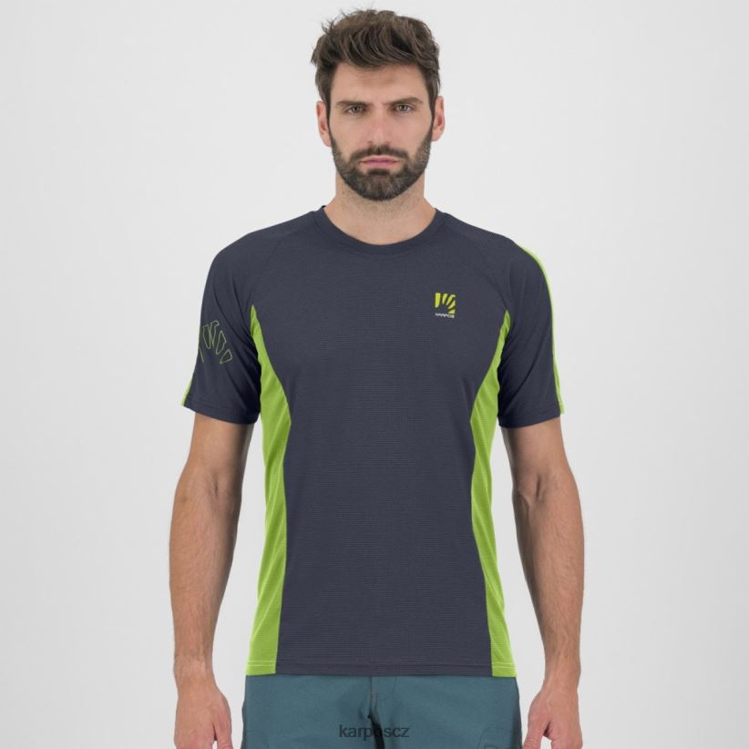 dres nuvolau muži Karpos ombre modrá/jasmínově zelená tričko| T6XZZH370