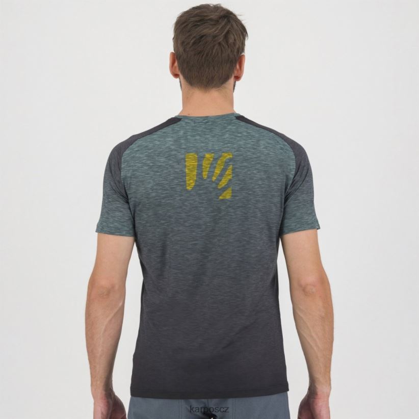 dres prato piazza muži Karpos černý/severní Atlantik/citronový kur tričko| T6XZZH358