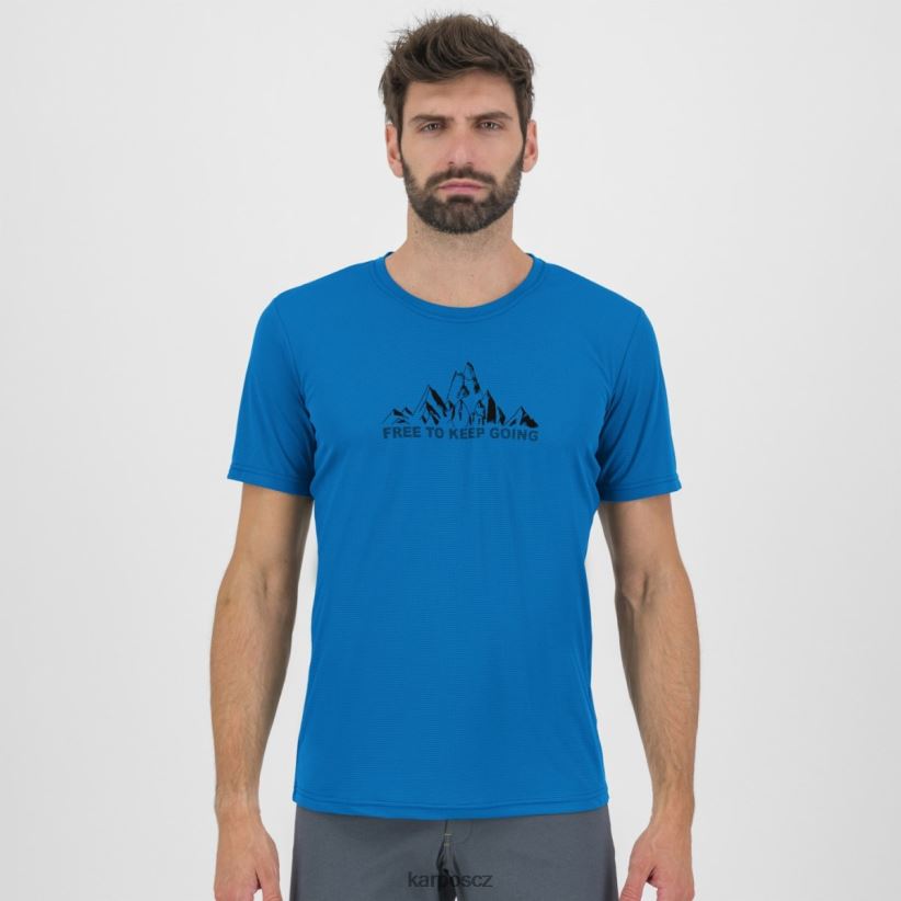 dres s potiskem loma muži Karpos indigo b. tričko| T6XZZH396