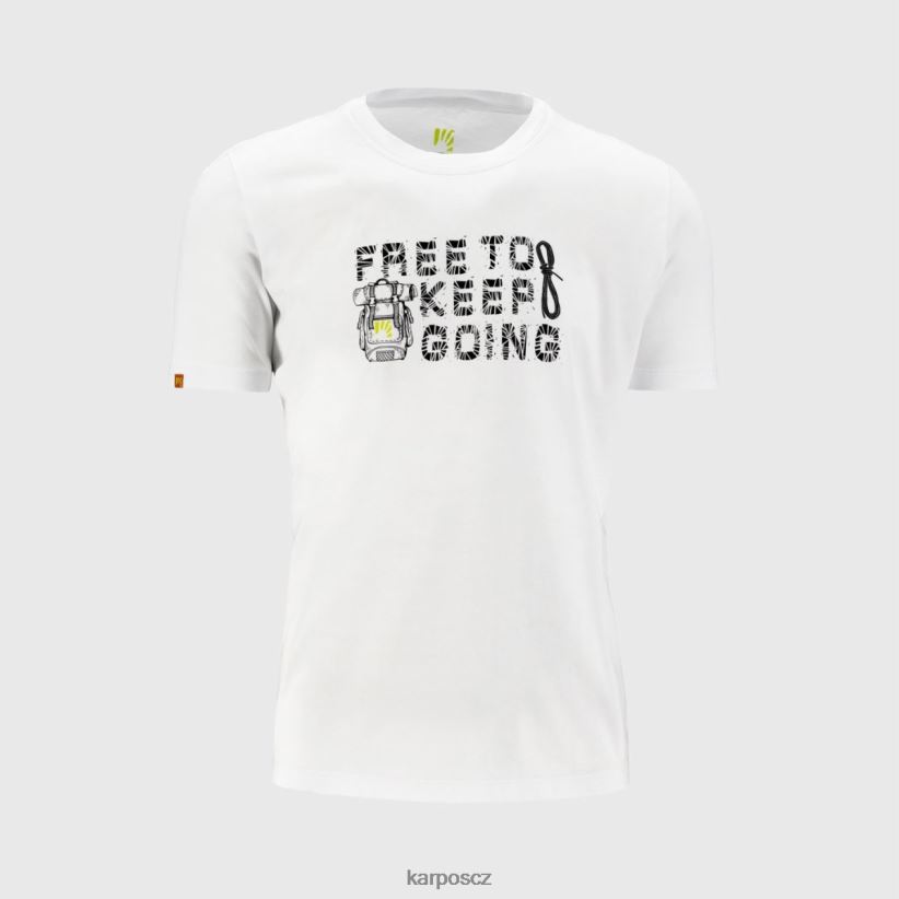 krokusové tričko muži Karpos bílý tričko| T6XZZH401