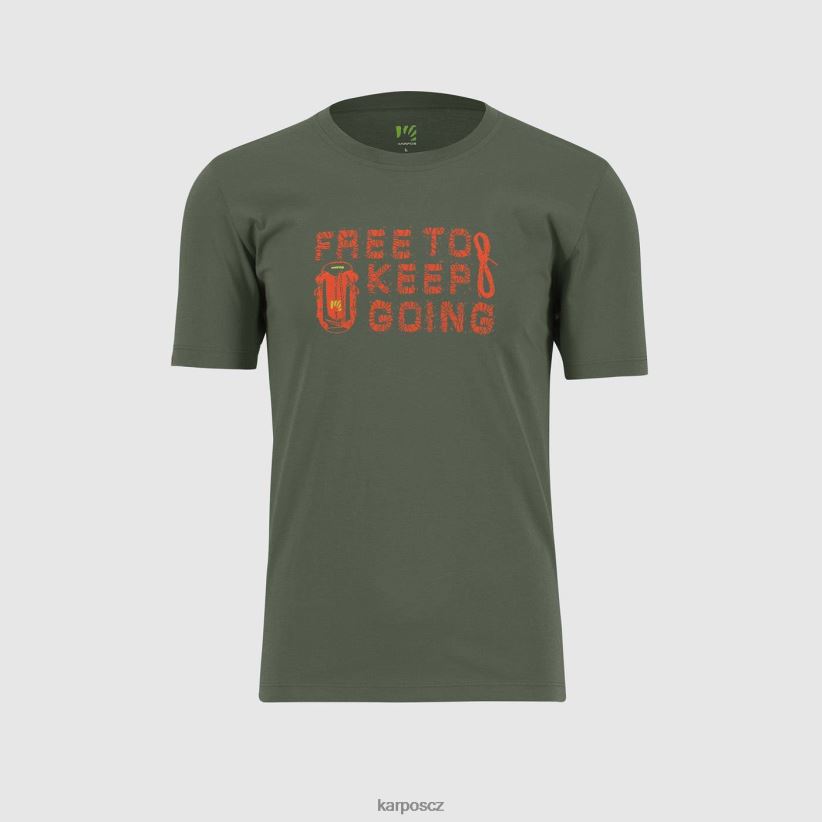 krokusové tričko muži Karpos tymián/kořeněný pomeranč tričko| T6XZZH406