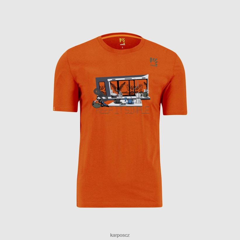 sasankové tričko muži Karpos pikantní pomeranč tričko| T6XZZH416
