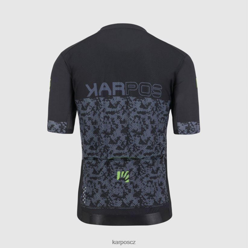 skokový dres muži Karpos černá/ombre modrá/zelená fluo tričko| T6XZZH308