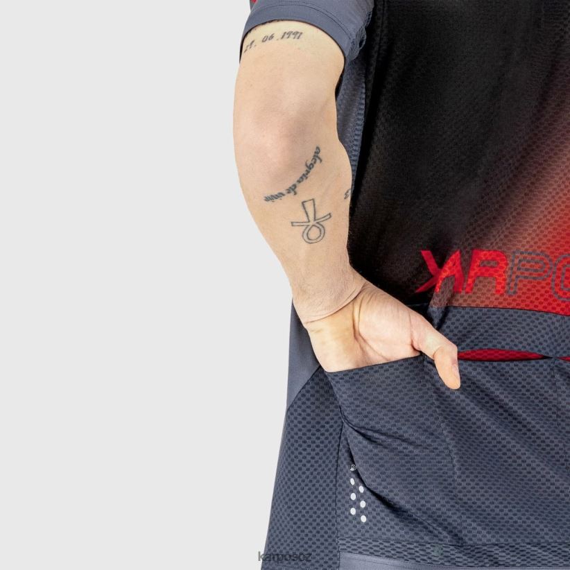 skokový dres muži Karpos tisk 1 ombre blu zelená fluo b tričko| T6XZZH306