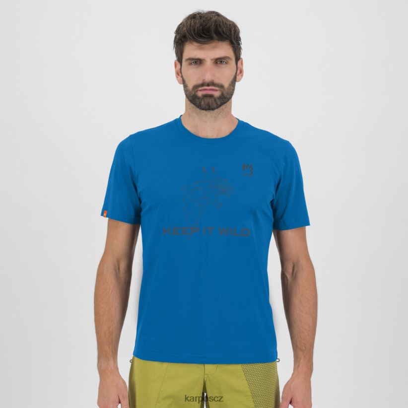 tričko botton d'oro muži Karpos strnad indigový tričko| T6XZZH421