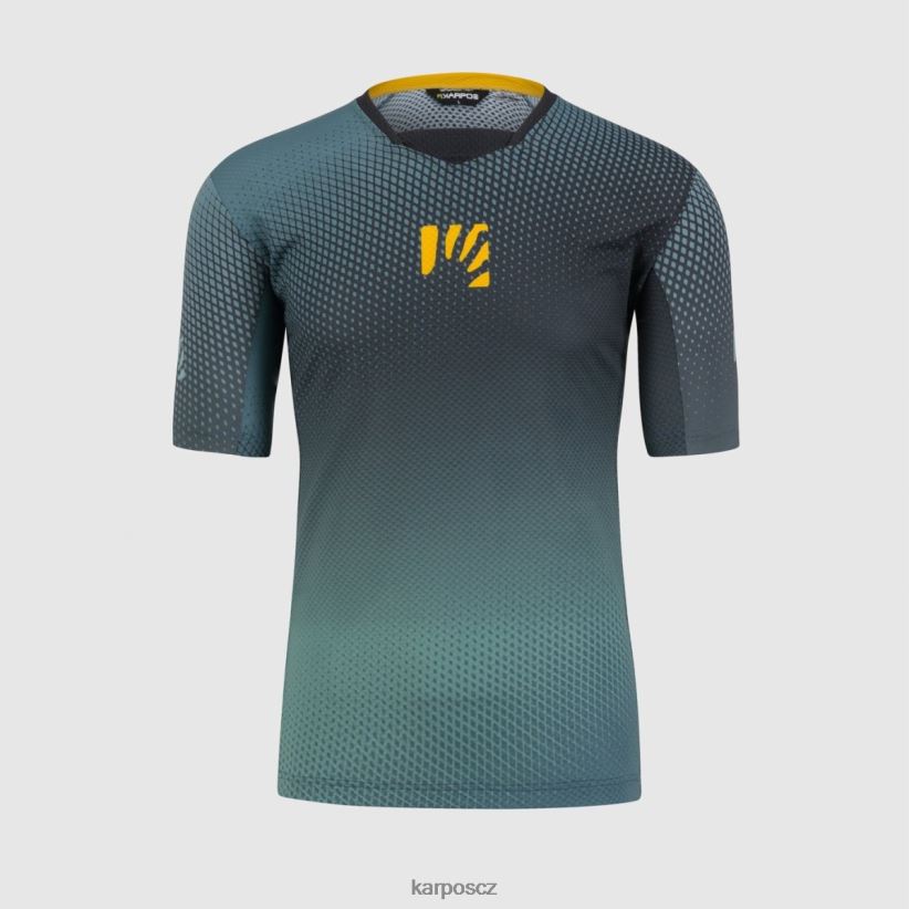 triko val di dentro muži Karpos černý/severní Atlantik/citronový kur tričko| T6XZZH333