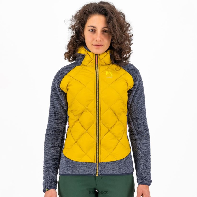 marmarole se sakem ženy Karpos zlatá vločka/indický inkoust bunda| T6XZZH1054