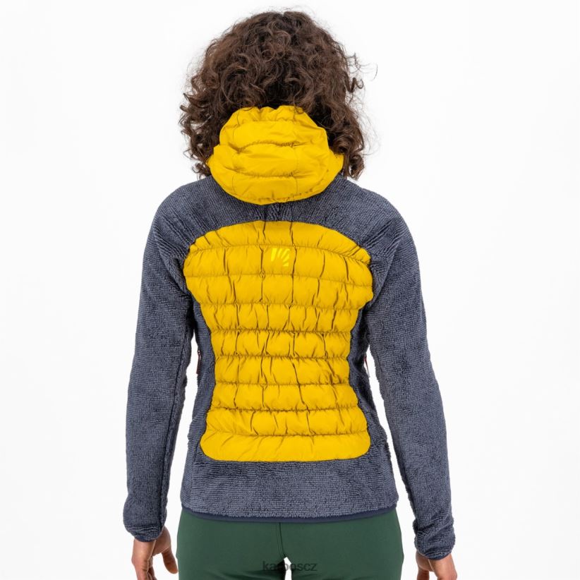 marmarole se sakem ženy Karpos zlatá vločka/indický inkoust bunda| T6XZZH1054