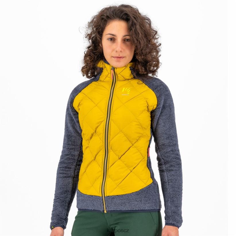 marmarole se sakem ženy Karpos zlatá vločka/indický inkoust bunda| T6XZZH1054