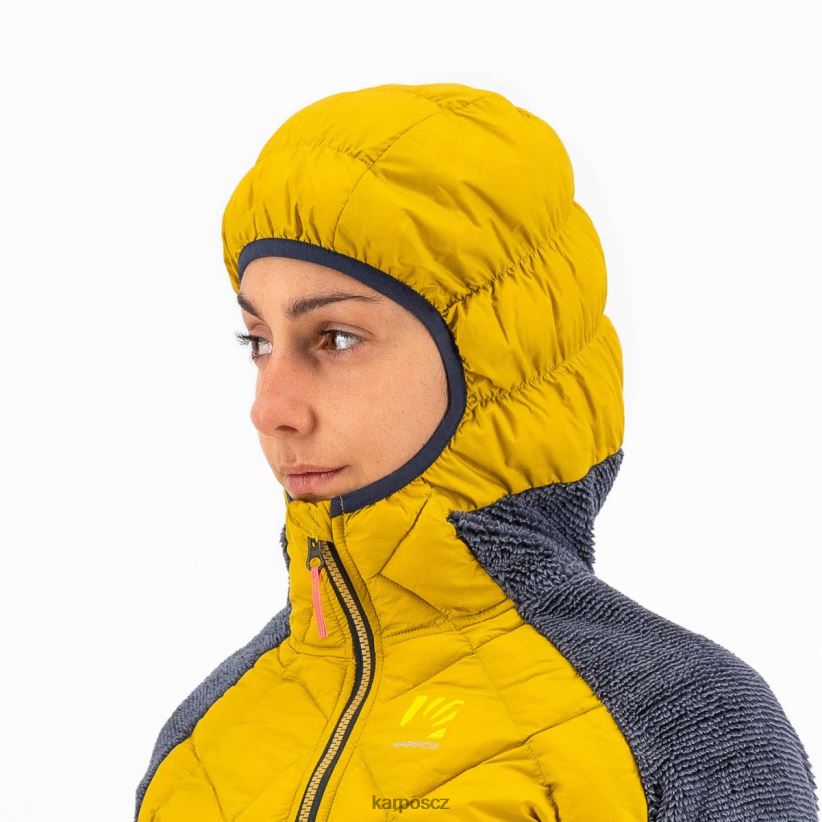 marmarole se sakem ženy Karpos zlatá vločka/indický inkoust bunda| T6XZZH1054