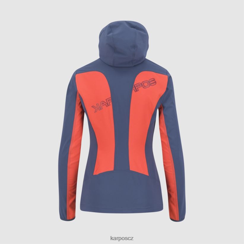 parete s bundou ženy Karpos horký korál/vintage indigo bunda| T6XZZH1097