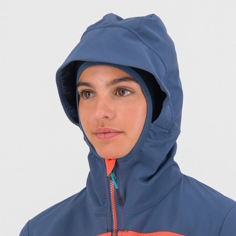 parete s bundou ženy Karpos horký korál/vintage indigo bunda| T6XZZH1097