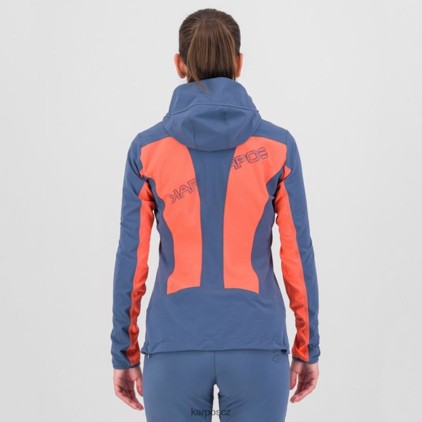 parete s bundou ženy Karpos horký korál/vintage indigo bunda| T6XZZH1097