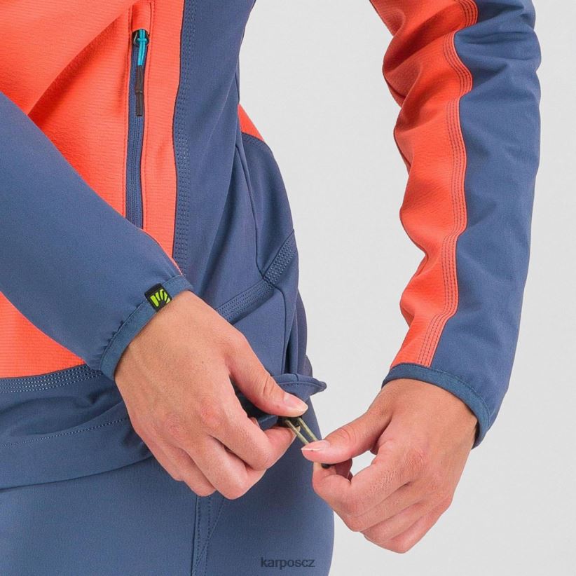 parete s bundou ženy Karpos horký korál/vintage indigo bunda| T6XZZH1097