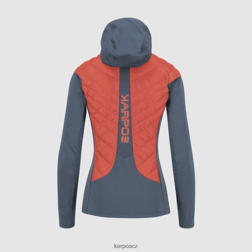 sass de mura s bundou ženy Karpos horký korál/vintage indigo bunda| T6XZZH1038