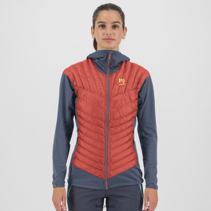 sass de mura s bundou ženy Karpos horký korál/vintage indigo bunda| T6XZZH1038