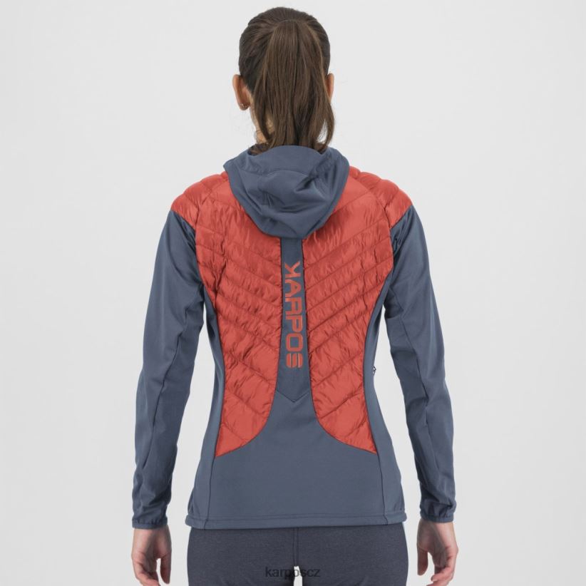 sass de mura s bundou ženy Karpos horký korál/vintage indigo bunda| T6XZZH1038