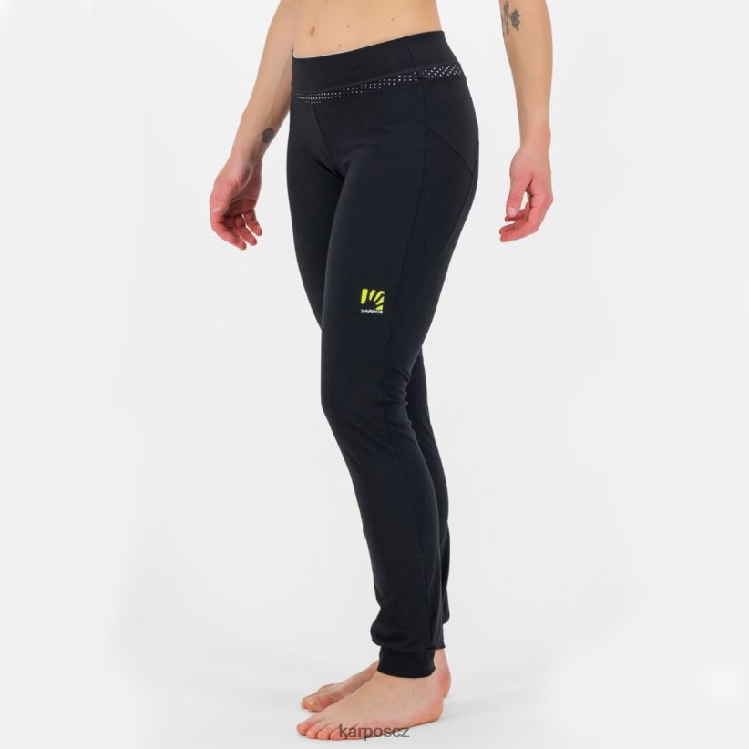 pohodlné w kalhoty ženy Karpos Černá bílá kalhoty| T6XZZH1534