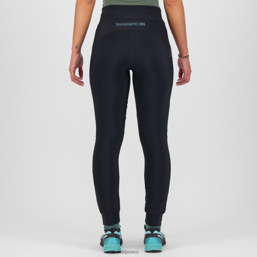 pohodové zimní kalhoty ženy Karpos černá růžová fluo kalhoty| T6XZZH1519