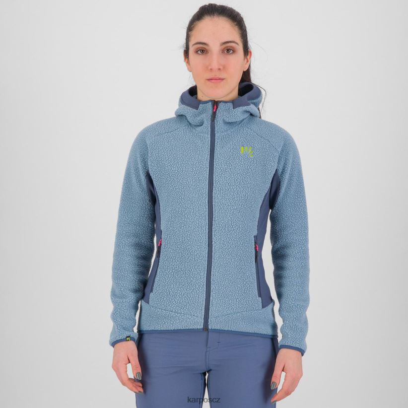 Mikina z 80. let s fleecem ženy Karpos horský pramen / Beringovo moře rouno| T6XZZH1117